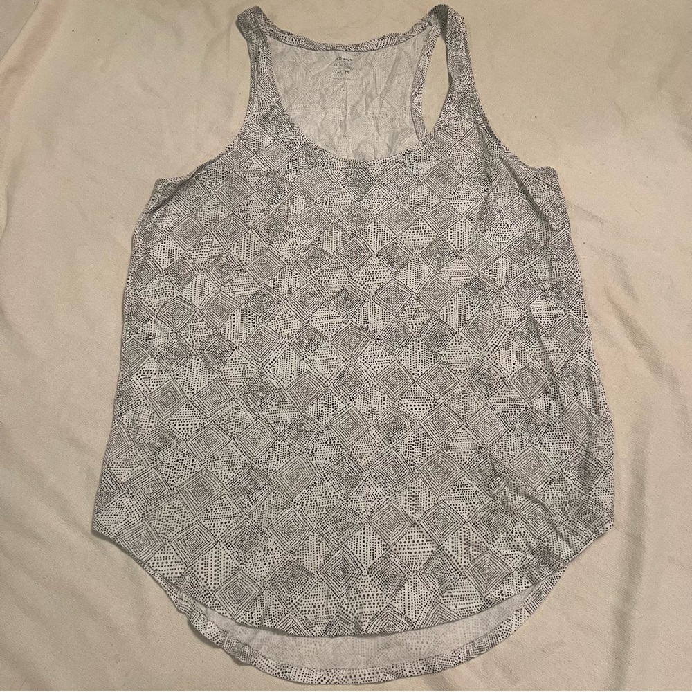 Gray Patterned Women's Tank Top